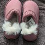 Next pink fur slippers Image 3