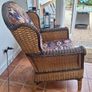 Indoor wicker armchair Image 2
