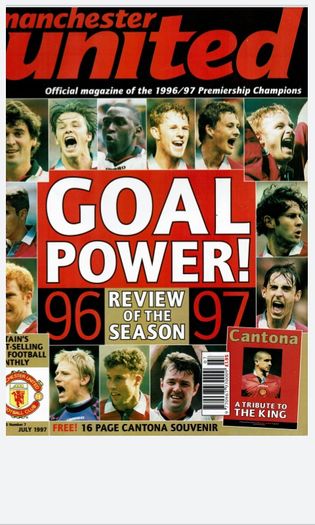 Man Utd 'UNITED' official magazines 1997