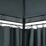 3 x 4m Metal Garden Gazebo with Side Curtains Water-Repellent UV50+ Outdoor Gazebo Image 5