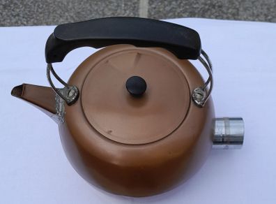 Old copper electric kettle