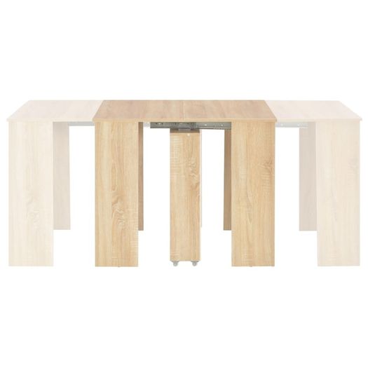 Extendable Dining Table Sonoma Oak 175x90x75 cm