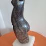 Serpentine Marble "Venus" Female Torso Sculpture on Marble Base Image 6