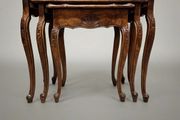 Charming Set of Three Antique French Oak Nesting Tables