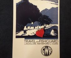 National Railway Museum Postcard - Featuring An Old Vintage Railway Advertising Poster : Southern Ireland