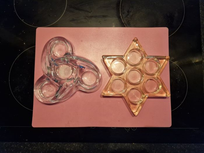 3 Table Centre Piece Tea Light Holders