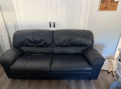Navy Sofa Set (Large and small 2 seater)