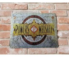 Powers Whiskey Metal Grey