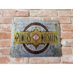 Powers Whiskey Metal Grey