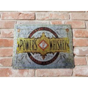 Powers Whiskey Metal Grey