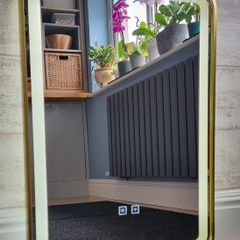 LED Bathroom Mirror Gold