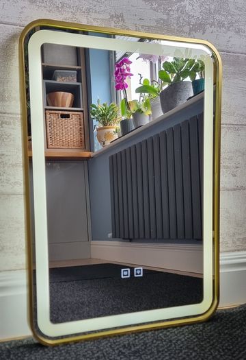 LED Bathroom Mirror 50x70cm Antifog Demister