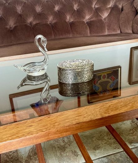 VGC Silver Plated Jewellery Box Mid 20th Century
