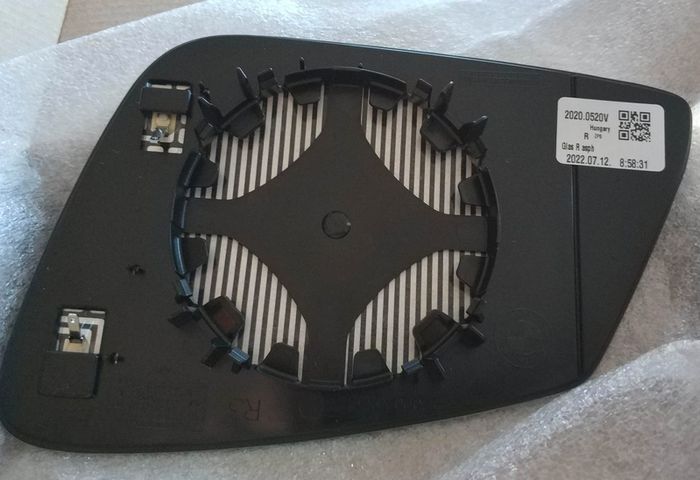Genuine BMW mirror glass, heated, wide-angle, right  51167285002