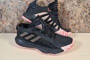 Boys Adidas Dame 6 Basketball Trainers Runners Black Size Uk 4.5 Eu 37.5