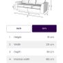 4 seater couch. Split base makes rooms with tight access easy Image 3