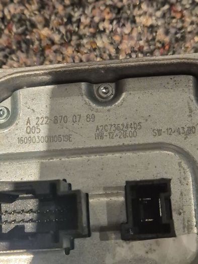 W212 Mercedes E Class Front Right Headlight control units
