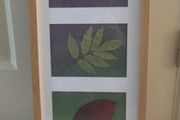Handmade dry leaves picture