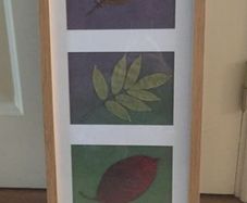 Handmade dry leaves picture