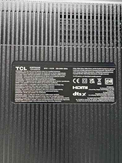 TCL 43inch 4k TV