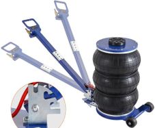 Air Jack, 5 Ton/11000 lbs Triple Bag Air Jack, Airbag Jack with Six Steel Pipes, Lift up to 18.5 inch/470 mm, 3-5 s Fast Lifting Pneumatic Jack, with Adjustable Handle for Car, Garage, Repair