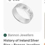 sterling silver history of Ireland ring Image 6