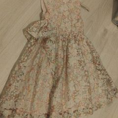 Leigh Tucker Willow pink floral Dress size 7-8
