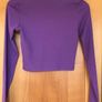 New Ladies Purple Crop Top by JJXX Image 3