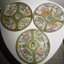 Set of 3 Antique 19th C. Chinese Export Rose Medallion Plates Image 2