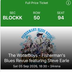 The Waterboys - 3 Arena Sat 5th September