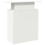 Reception Desk White 100x40x104 cm Engineered Wood Image 4