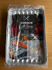Brand new Aluminium BBQ barbecue Trays x 10