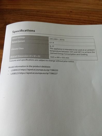Fridge freezer Logik