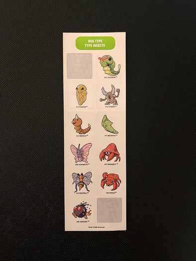 Vintage 1999 Pokemon Sandylion Sticker Sheets