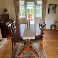 Rossmore Dining Set  & Display Cabinet Bundle