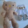 Rare Retired Build-a-Bear Hawaiian Tan Hello Kitty + Outfit Image 2