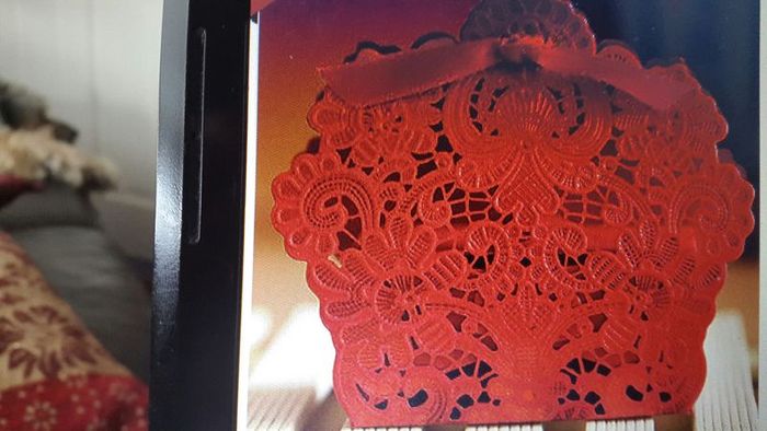Gold lace effect favor Boxes