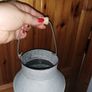 Vintage Style Metal Milk Can Flower Pot with a Handle Image 2