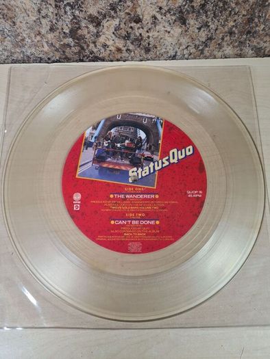 Status Quo The Wanderer Vinyl Clear Record 1984