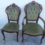 Beautiful Italian design inlaid table with 6 chairs Including 2 carvers Image 8
