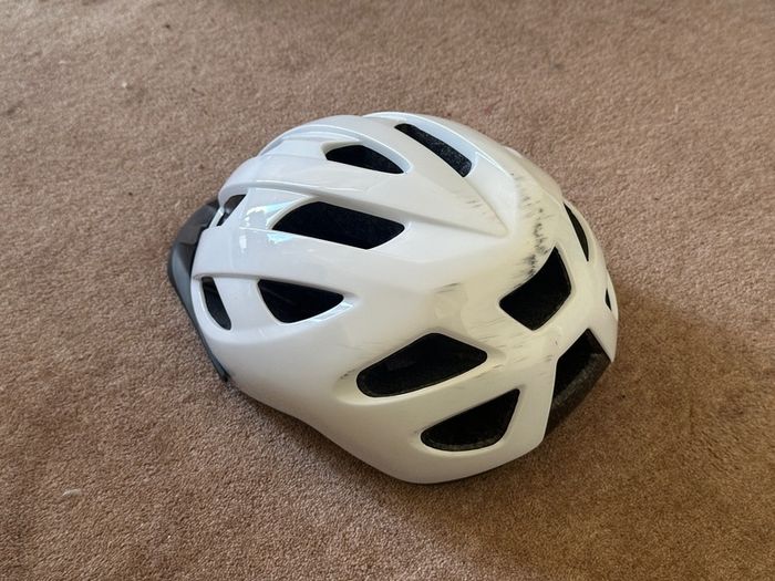 White Bike Helmet