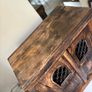 Rustic Indian Jali Solid Wood Cabinet / Accent Sideboard / TV Stand Image 7