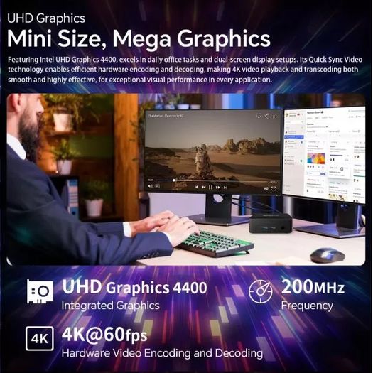 SOYO Y5 Mini PC Intel I3-4030U Processor 8GB RAM 128GB SSD Windows 10 PRO Bluetooth WIFI5 Supports 4K Display Mini Computer
