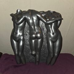 Art Deco Style Heavy "Three Graces" Wall Hanging