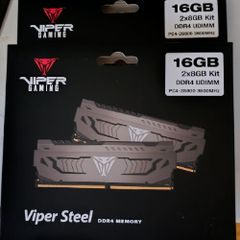 Patriot Viper Steel DDR4 32GB (4 x 8GB) 3600MHz- Brand New Kit - 2x PVS416G360C8K