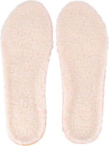 Free Postage! 1 Pair Wool Insoles Shockproof Shoe Cushions Winter Soft Warm Shoes Insoles for Women Men Size L (Beige). New!