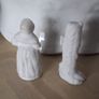 Two Antique - Victorian Bisque - Miniature Figurines Image 4