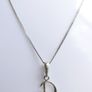 Vintage Baltic Amber Sterling Silver 925  Letter D Pendant Necklace Jewellery Length 18" - 3,1g Image 3