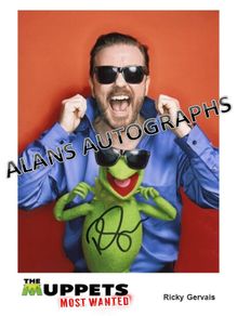 The Muppet's - Ricky Gervais - Autograph