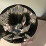 Bohemian solid heavy  13.5 inch Glass vase Image 7